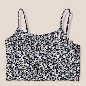 Navy Blue Floral Cami